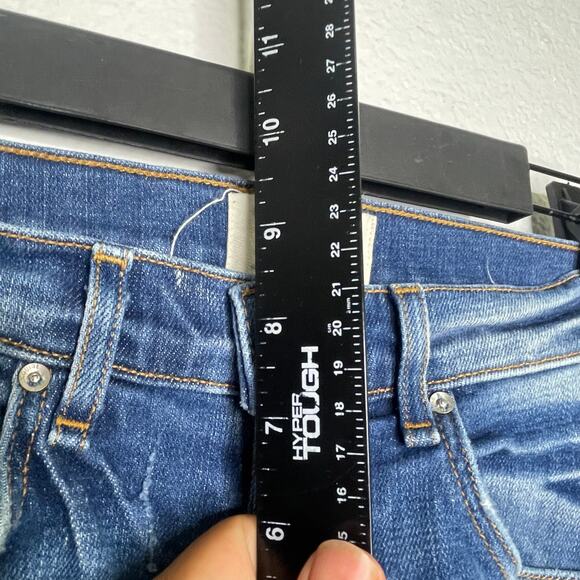 McGuire Womens Shorts Size 24 Denim Blue Cut Out Jean Dark Wash Casual - Picture 7 of 12